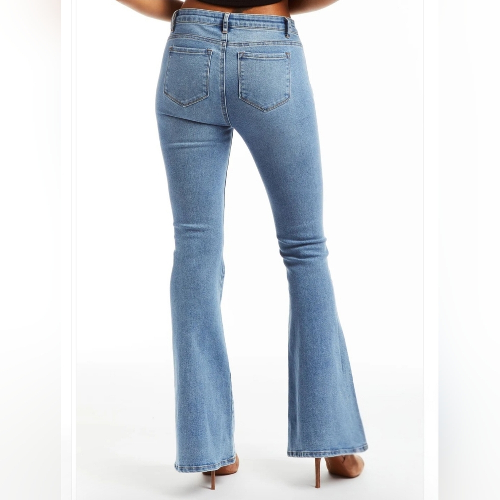 Tractr Light Blue Flare Jeans - Picture 2 of 14